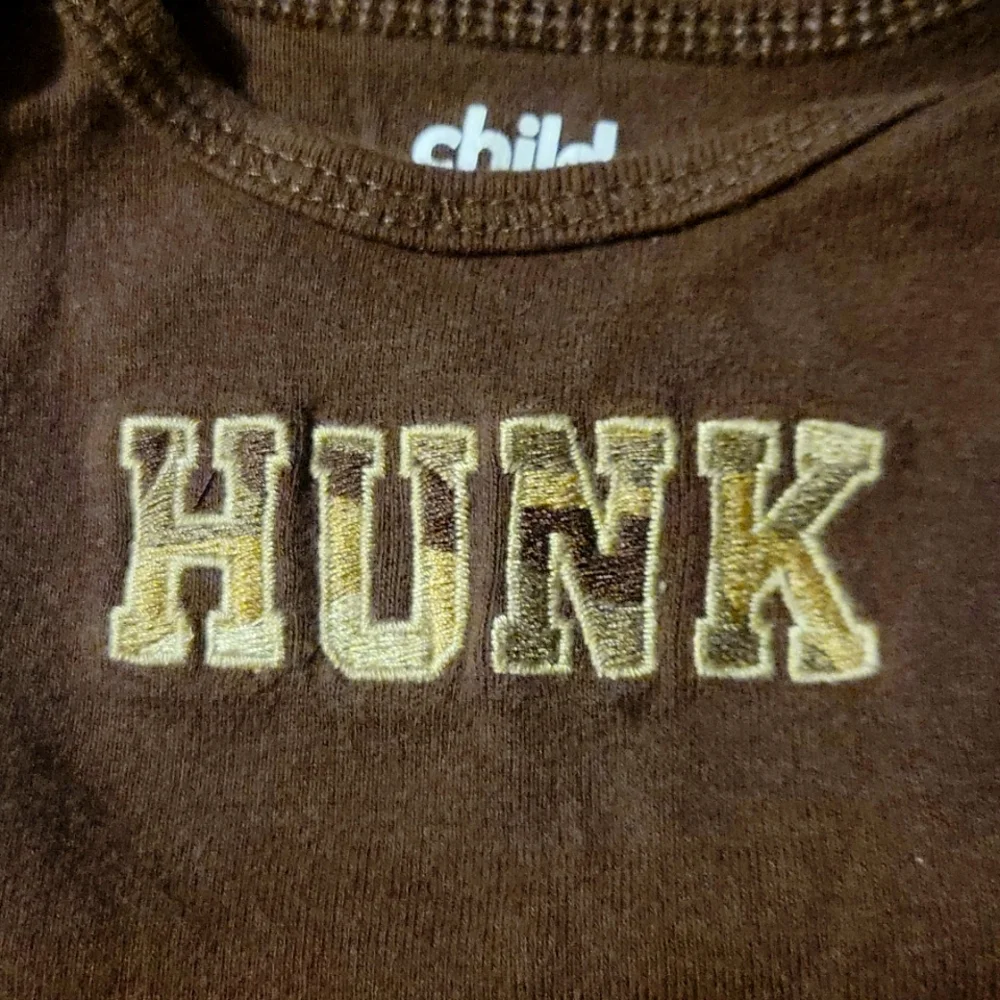 Child Of Mine Onesie Long Sleeve New Born Boy's Infant Hunk Embroidered
